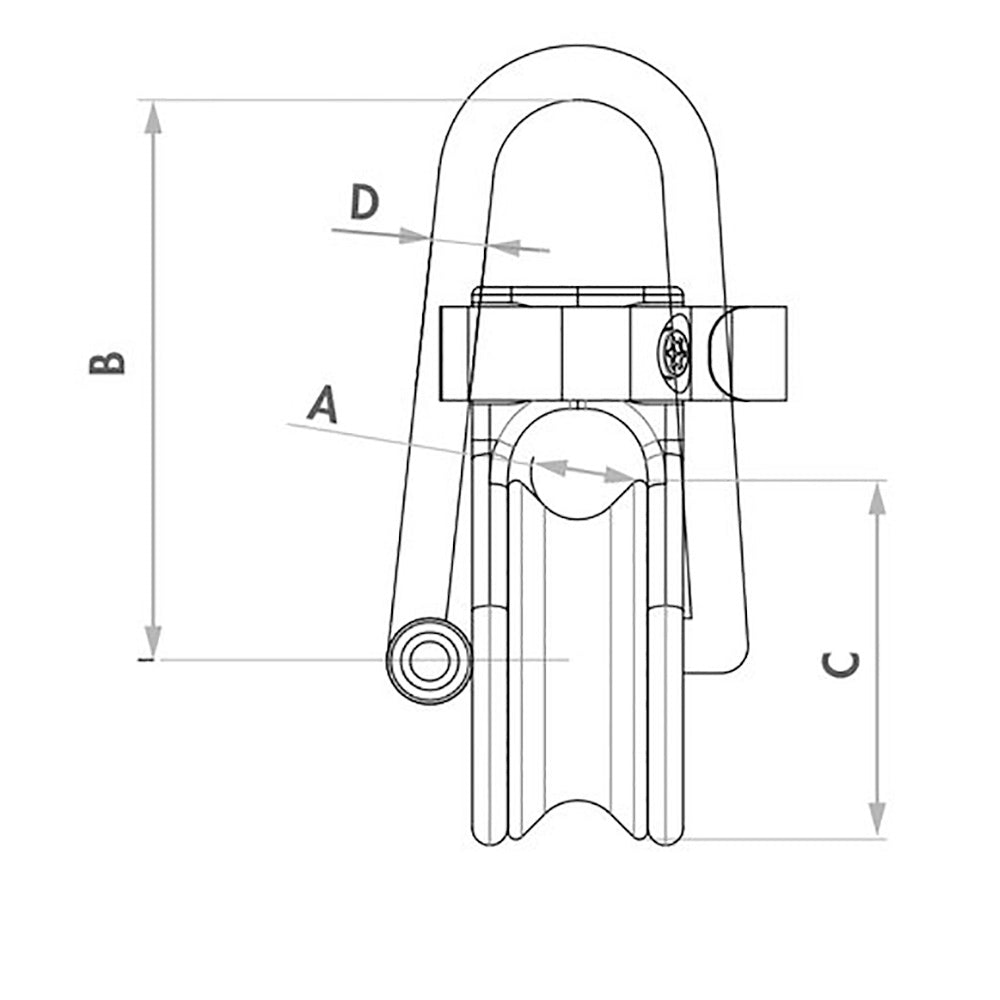 Wichard Soft Snatch Block - 12mm Rope Size [36020W] Secondary image