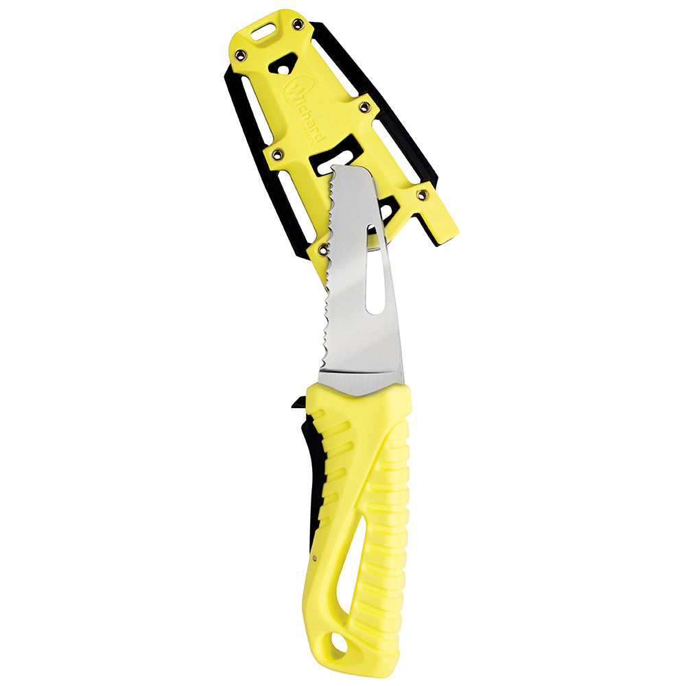 Wichard Offshore Rescue Knife Fixed Blade  Fluorescent 10192W Main image