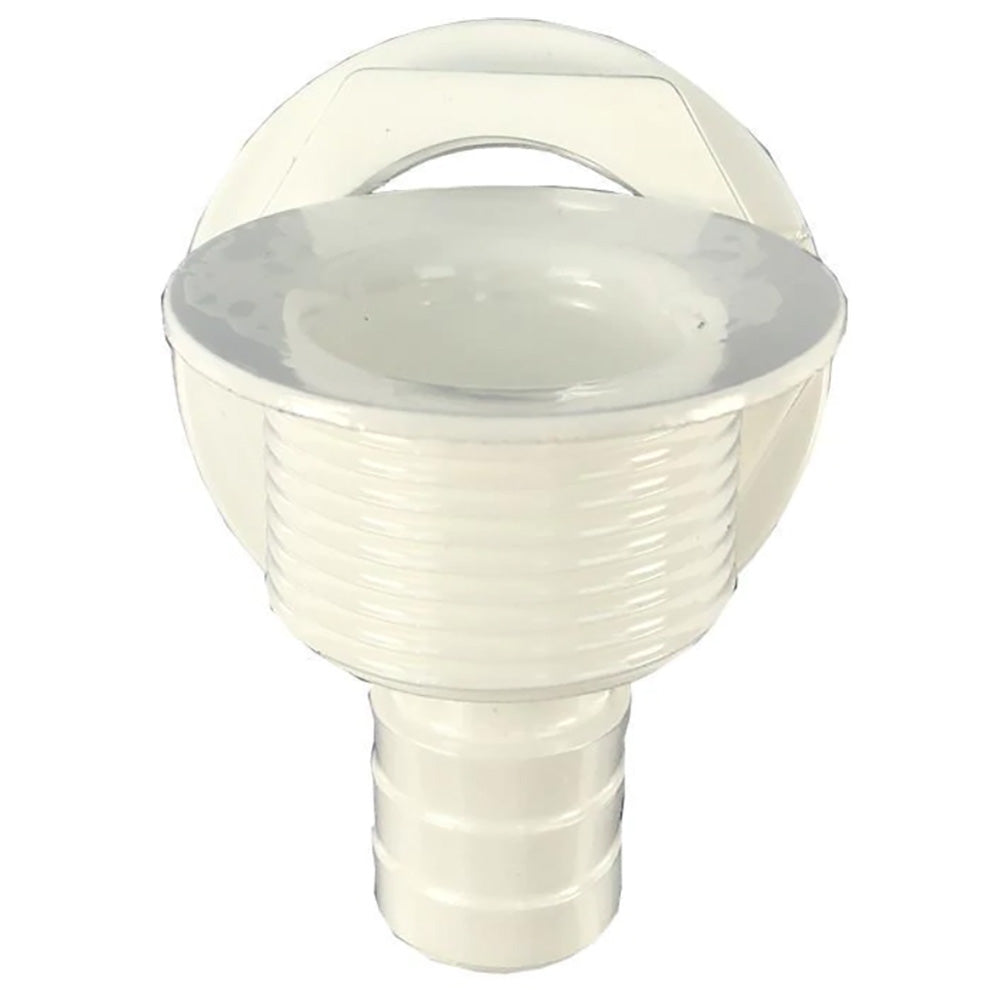 TH Marine Straight Barbed AllPurpose Drain  White APD2DP Main image