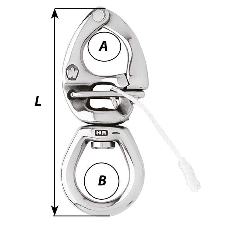 Wichard HR Quick Release Snap Shackle w/Large Bail - Length 4-3/4" [2776W] Secondary image