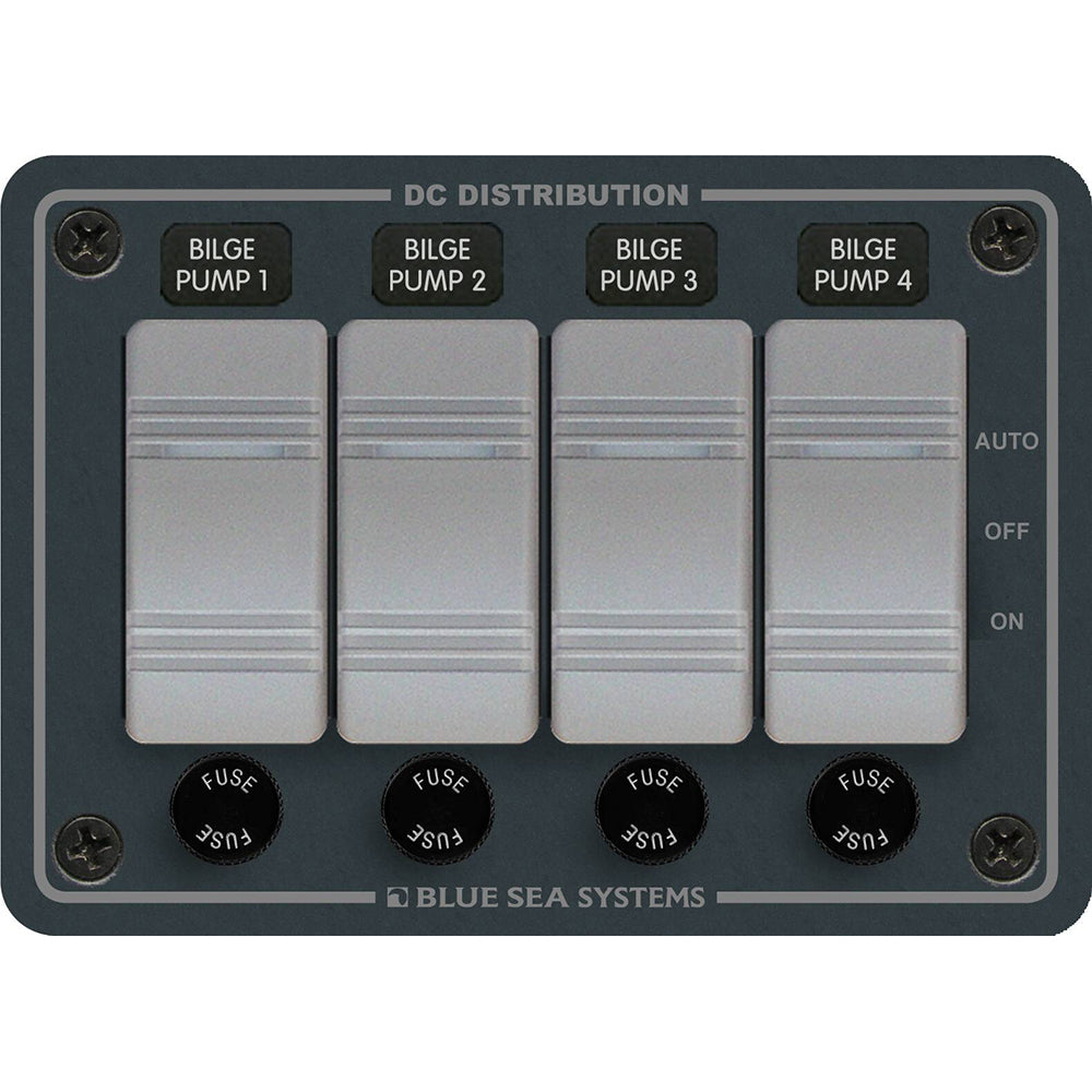 Blue Sea 8666 Contura 4 Bilge Pump Control Panel  8666 Main image