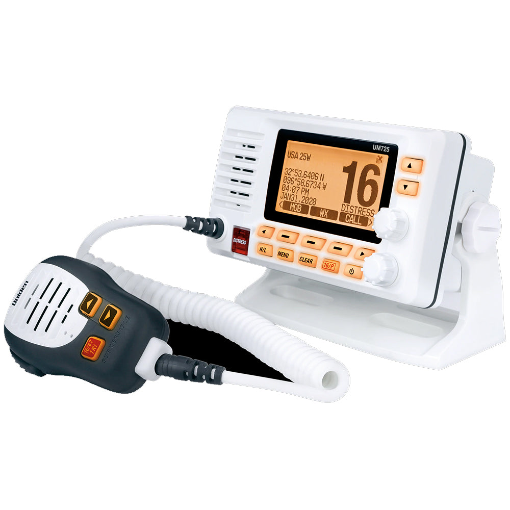 Uniden UM725 Fixed Mount Marine VHF Radio  White UM725 Main image
