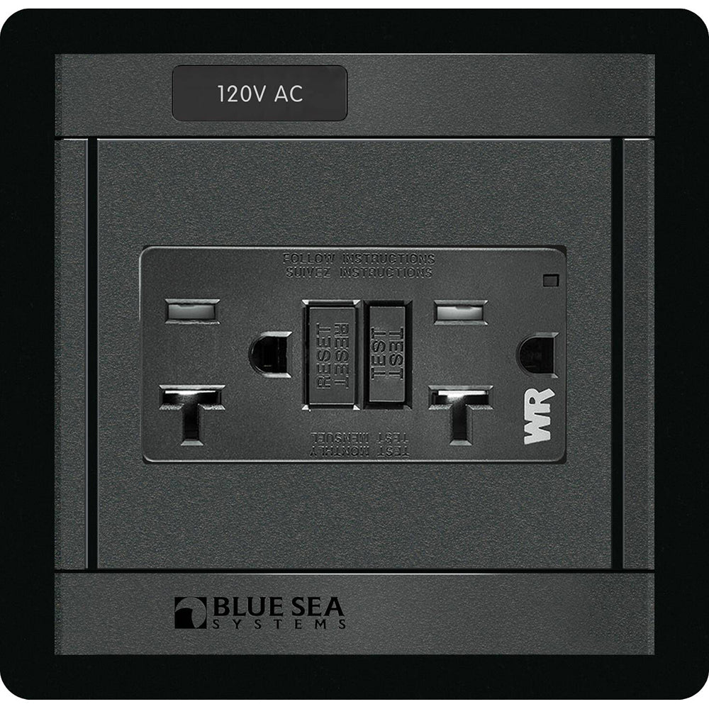 Blue Sea 1499  360 Panel  120V AC GFCI Dual Outlet 1499 Main image