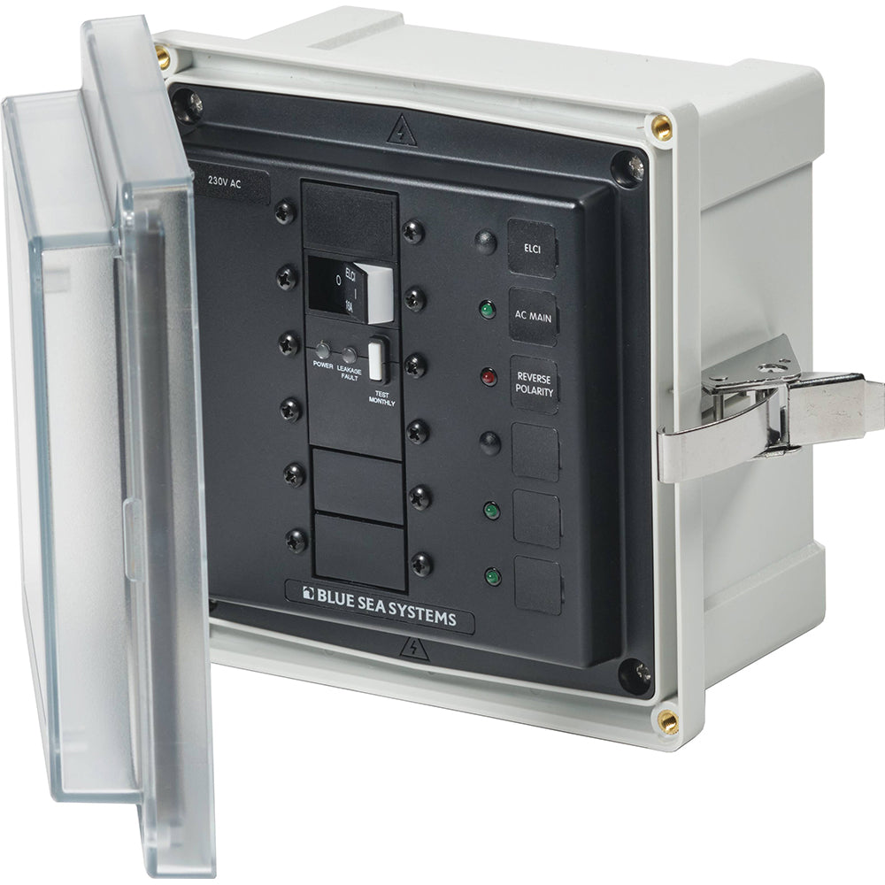 Blue Sea 3121  SMS Panel Enclosure wELCI 16A  3 Blanks  230V AC 3121 Main image