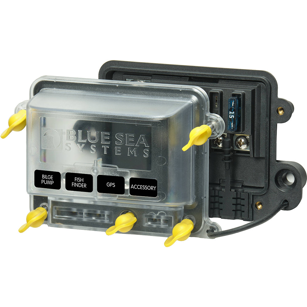 Blue Sea 5056100  Water Resistant STBlade Fuse Block wCover 5056100 Main image