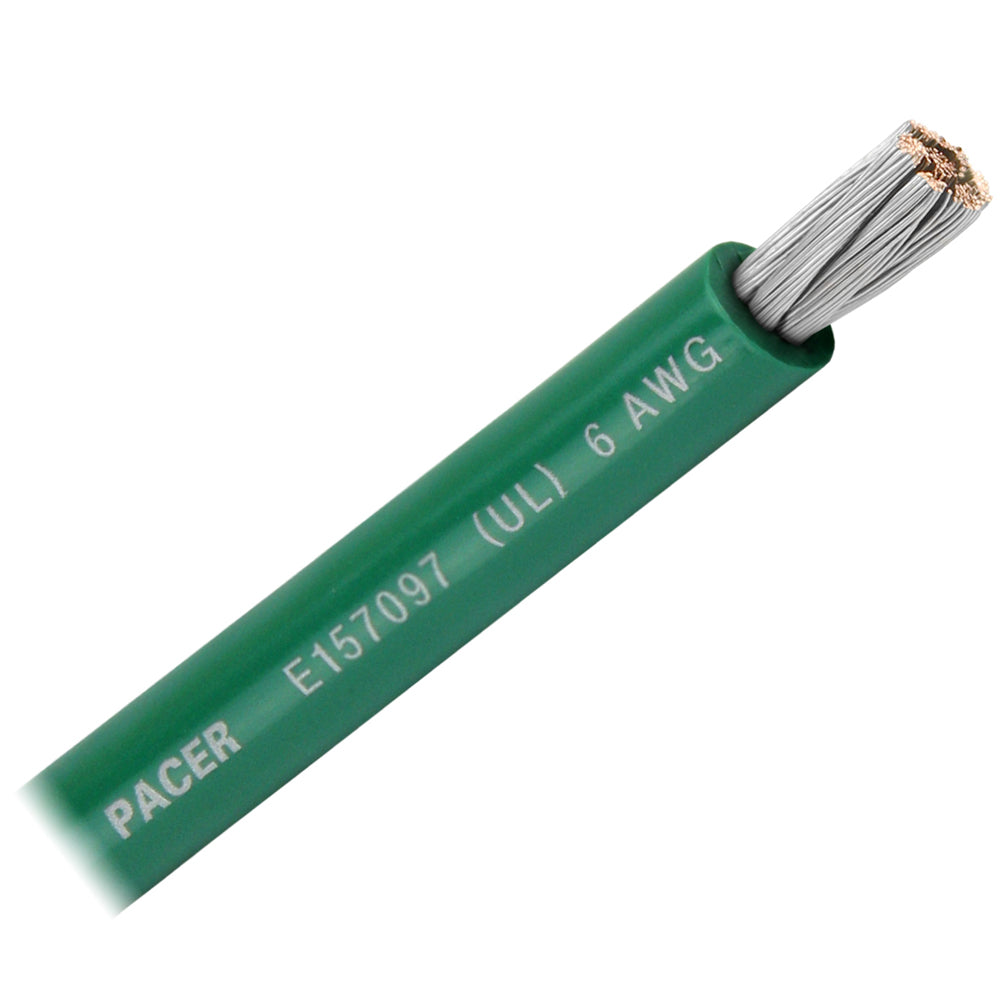 Pacer Green 6 AWG Battery Cable  Sold By The Foot  WUL6GNFT Main image