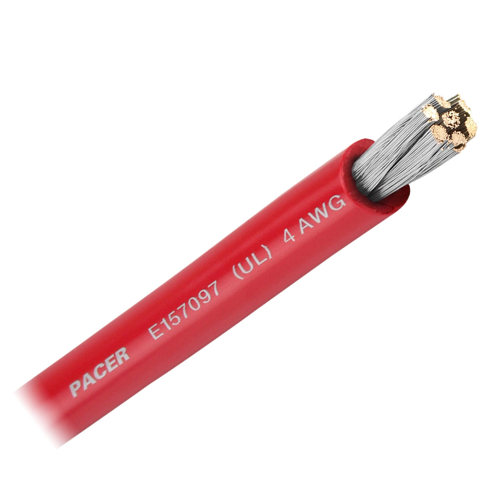 Pacer Red 4 AWG Battery Cable  Sold By The Foot  WUL4RDFT Main image