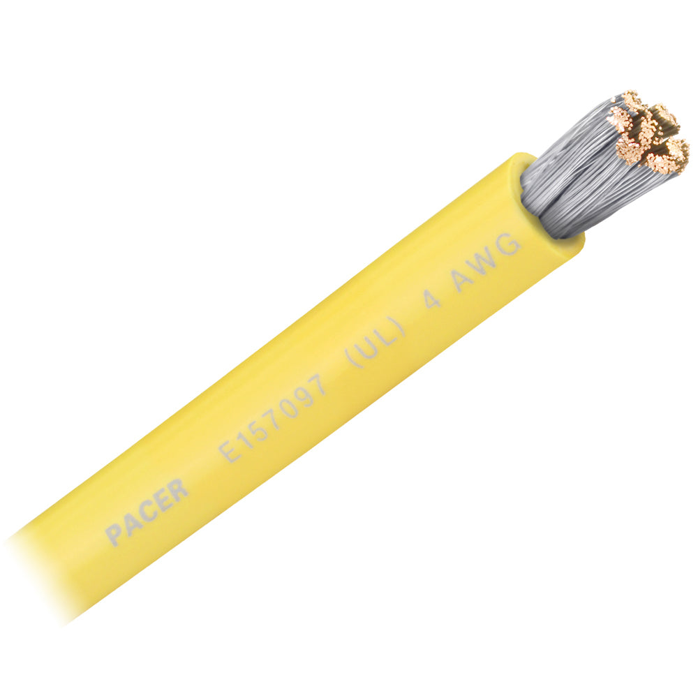 Pacer Yellow 4 AWG Battery Cable  Sold By The Foot  WUL4YLFT Main image