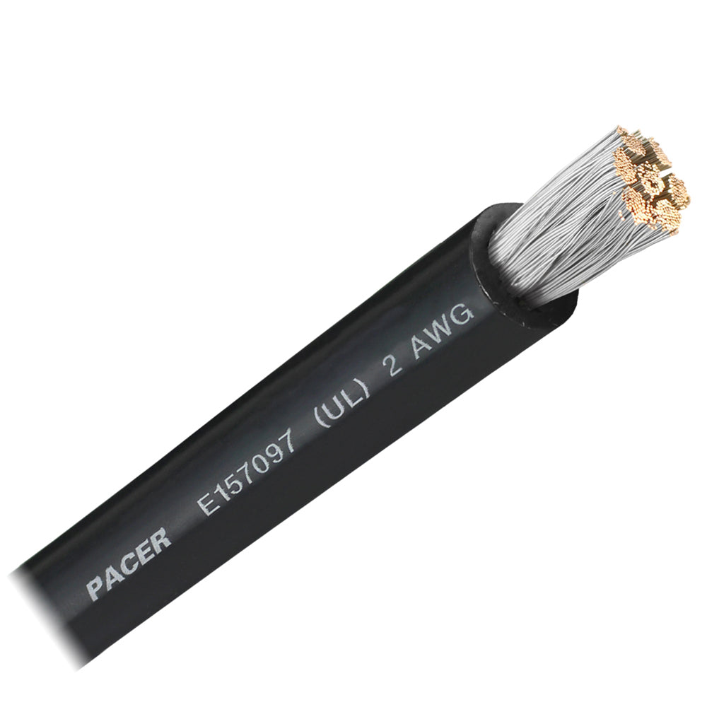 Pacer Black 2 AWG Battery Cable  Sold By The Foot  WUL2BKFT Main image