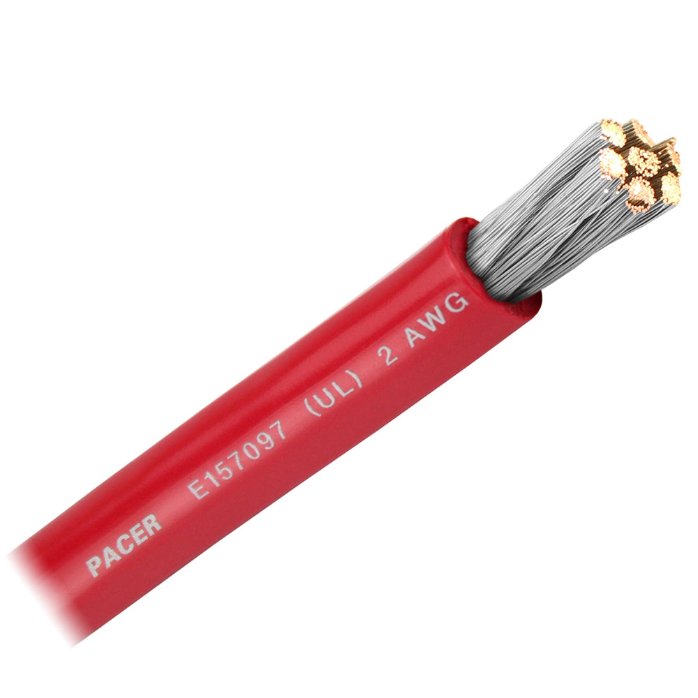 Pacer Red 2 AWG Battery Cable  Sold By The Foot  WUL2RDFT Main image