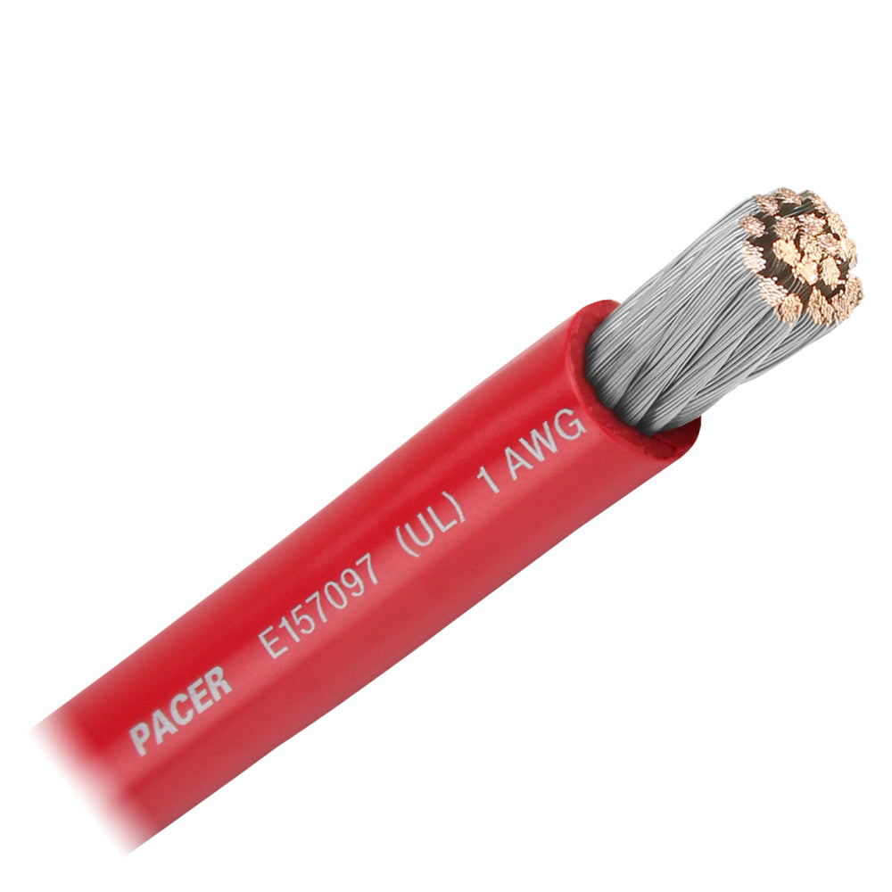Pacer Red 1 AWG Battery Cable  Sold By The Foot  WUL1RDFT Main image