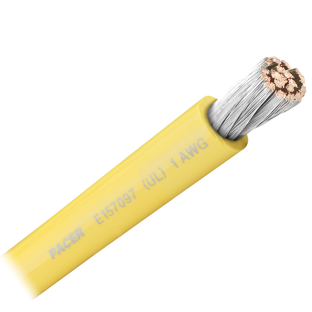 Pacer Yellow 1 AWG Battery Cable  Sold By The Foot  WUL1YLFT Main image