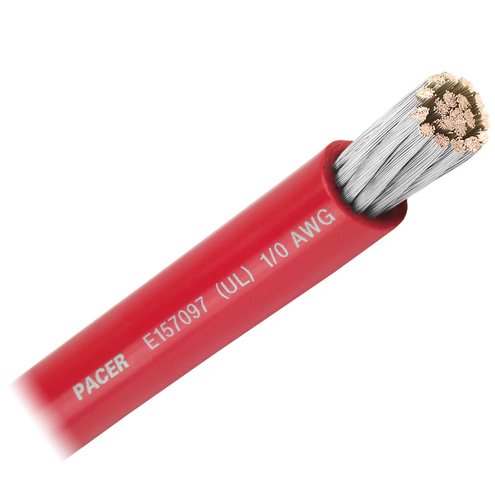 Pacer Red 10 AWG Battery Cable  Sold By The Foot  WUL10RDFT Main image