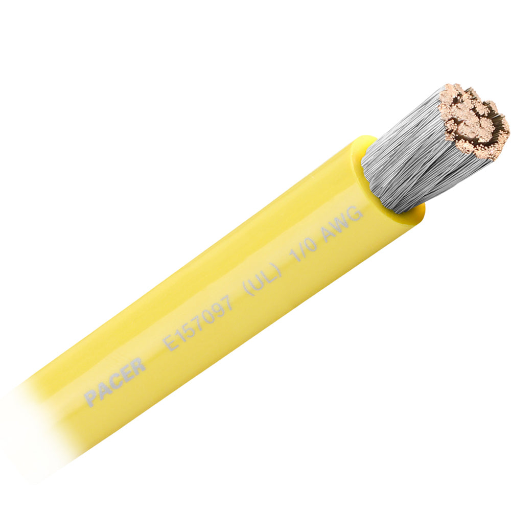Pacer Yellow 10 AWG Battery Cable  Sold By The Foot  WUL10YLFT Main image