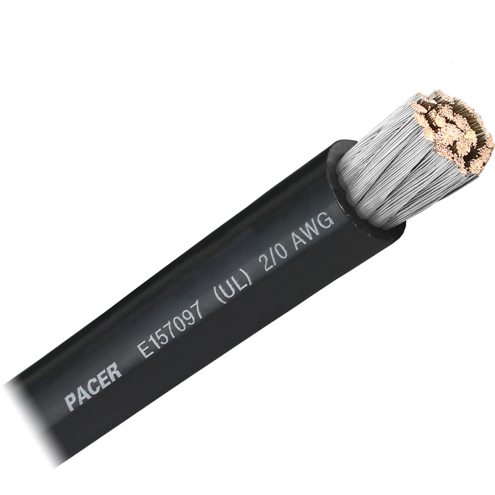 Pacer Black 20 AWG Battery Cable  Sold By The Foot  WUL20BKFT Main image