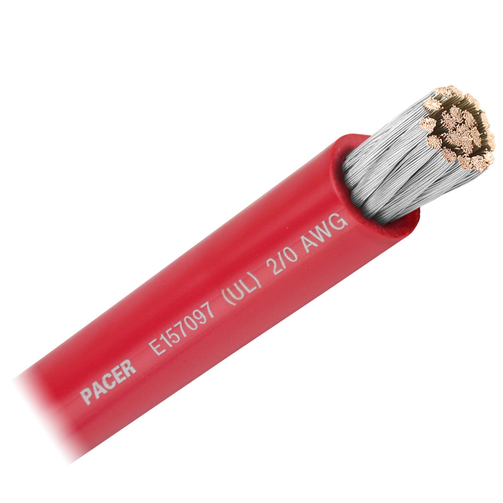 Pacer Red 20 AWG Battery Cable  Sold By The Foot  WUL20RDFT Main image