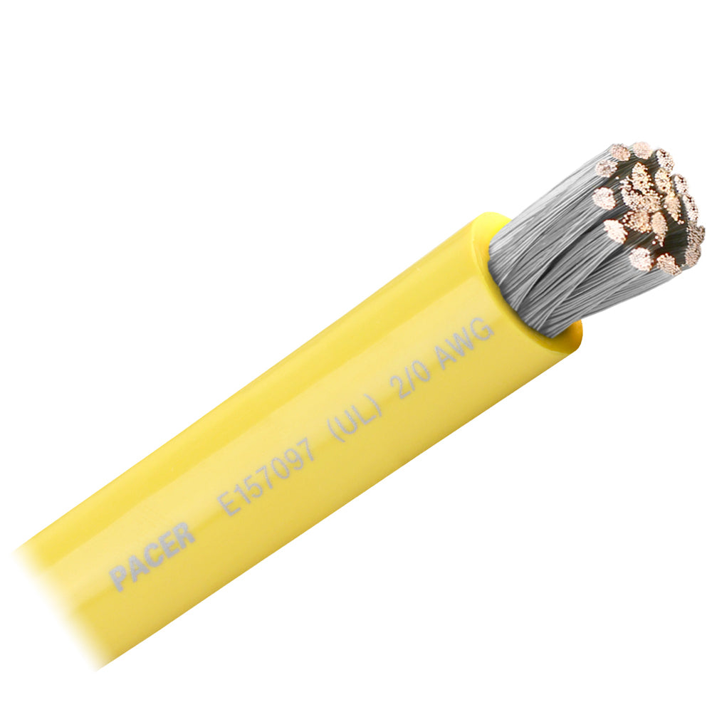 Pacer Yellow 20 AWG Battery Cable  Sold By The Foot  WUL20YLFT Main image