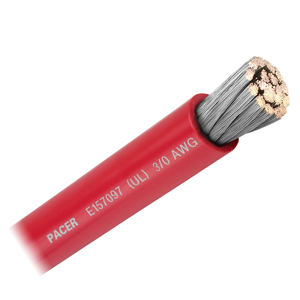 Pacer Red 30 AWG Battery Cable  Sold By The Foot  WUL30RDFT Main image