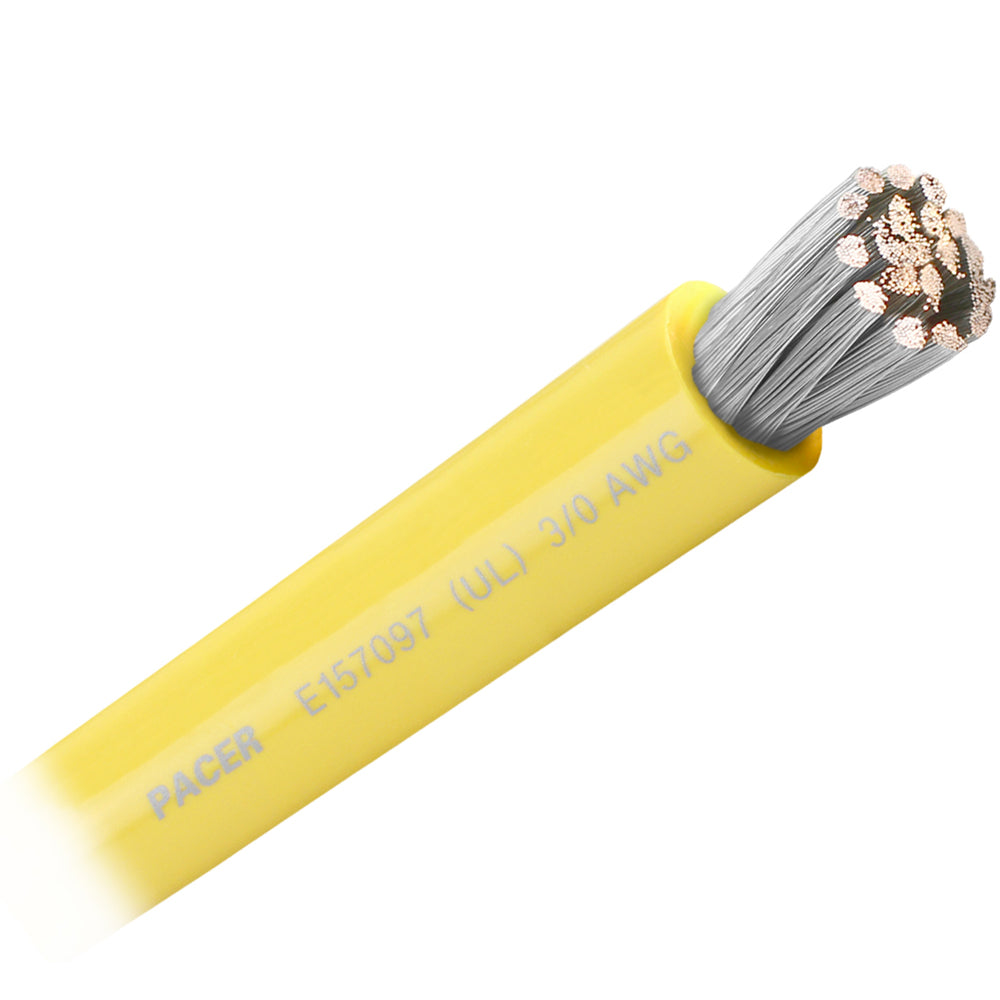 Pacer Yellow 30 AWG Battery Cable  Sold By The Foot  WUL30YLFT Main image