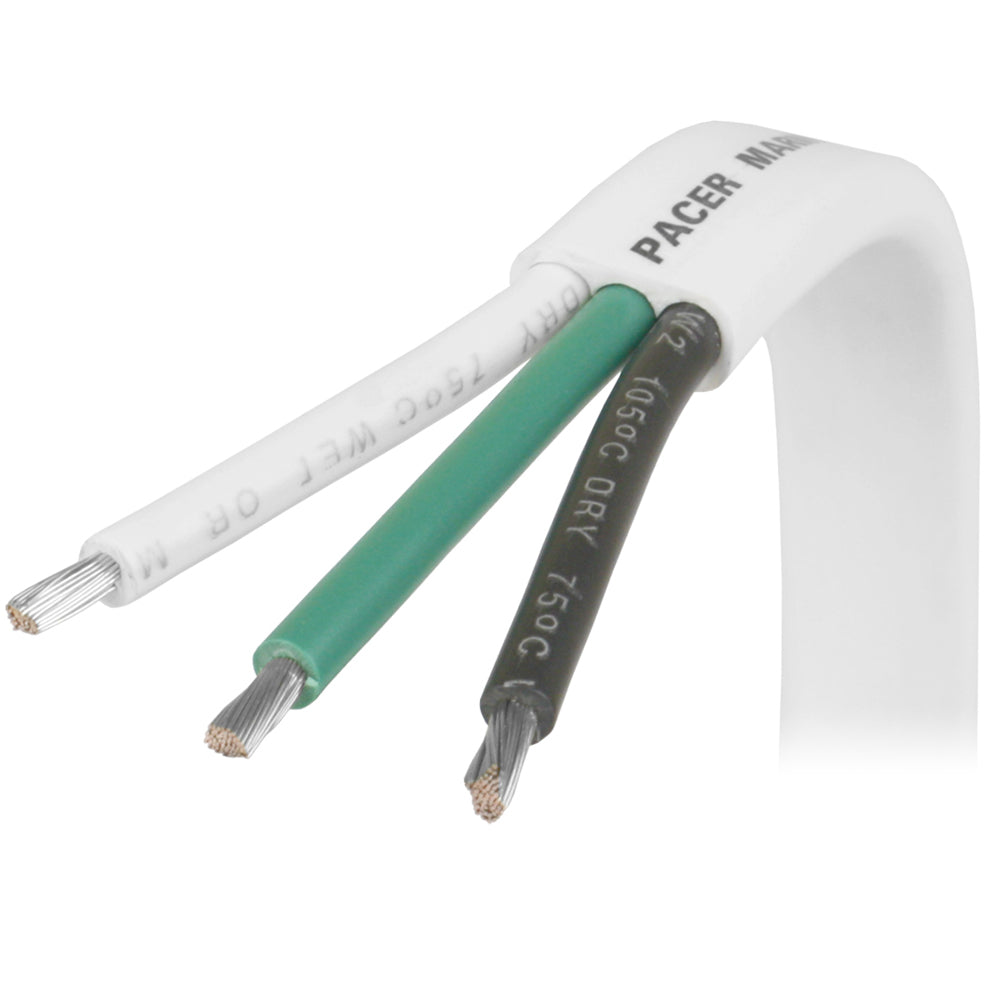 Pacer 123 AWG Triplex Cable  BlackGreenWhite  100  W123100 Main image