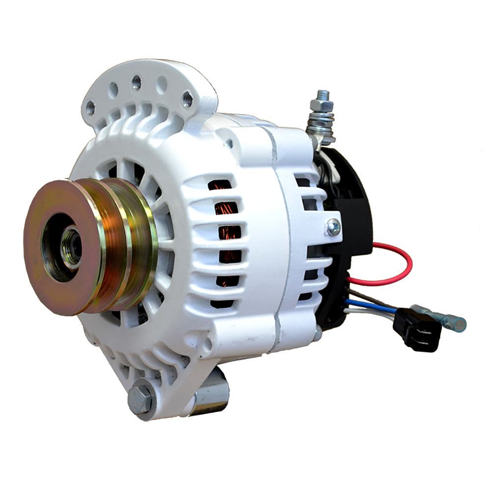 Balmar Alternator 120 AMP 12V 12 Single Foot Spindle Mount Dual Vee Pulley wIsolated Ground 621120DV Main image