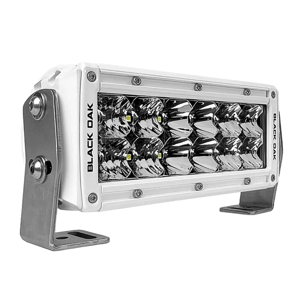 Black Oak Pro Series 30 Double Row 6 LED Light Bar  Combo Optics  White Housing 6CMD5OS Main image