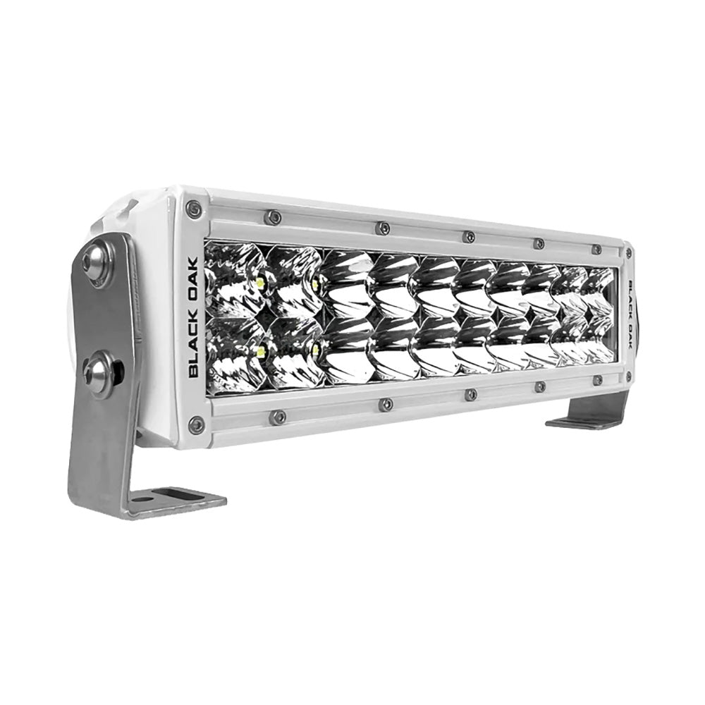 Black Oak Pro Series 30 Double Row 10 LED Light Bar  Combo Optics  White Housing 10CMD5OS Main image