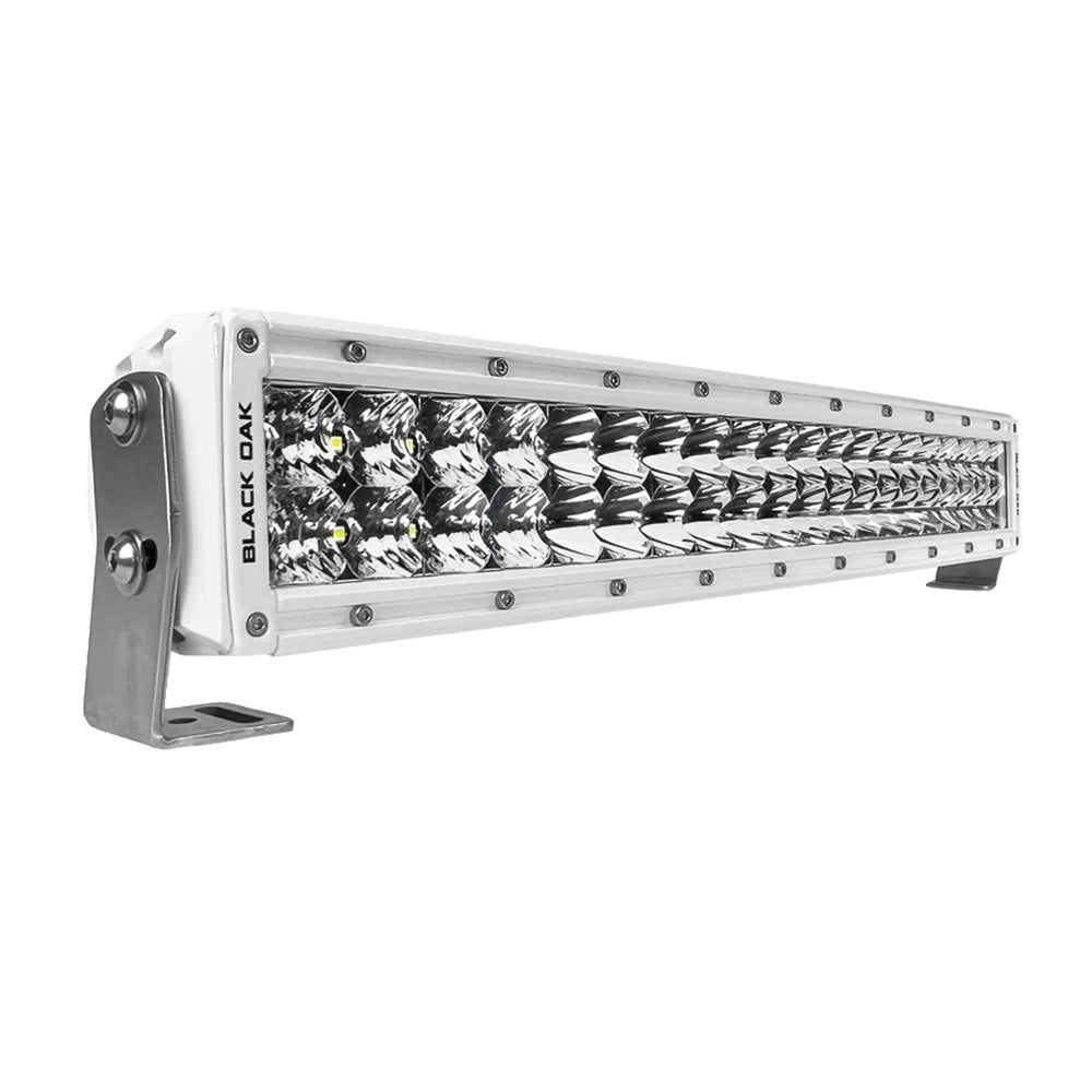 Black Oak Pro Series 30 Curved Double Row 20 LED Light Bar  Combo Optics  White Housing 20CCMD5OS Main image