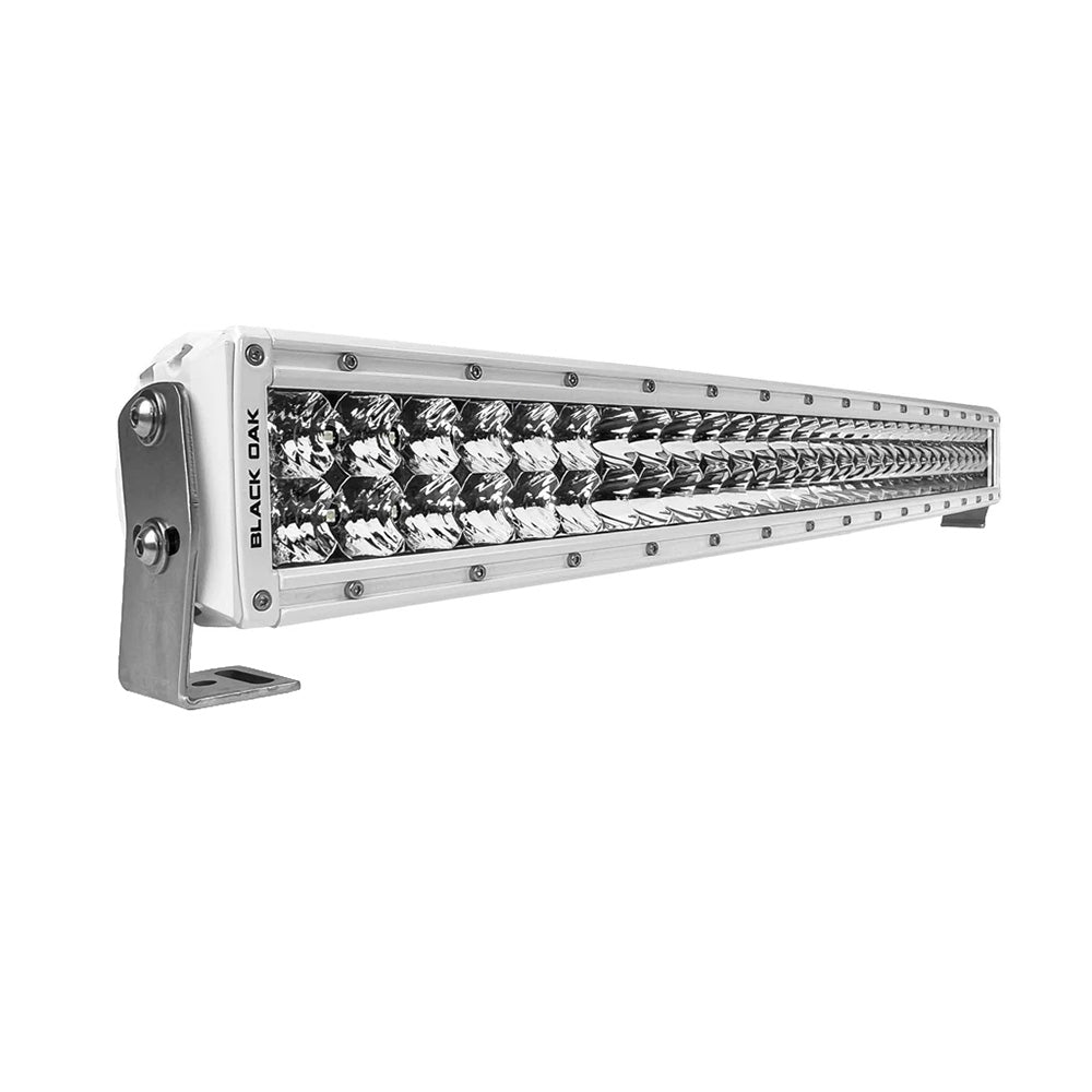 Black Oak Pro Series 30 Curved Double Row 30 LED Light Bar  Combo Optics  White Housing 30CCMD5OS Main image
