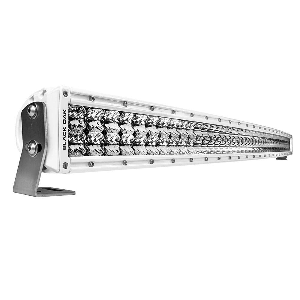 Black Oak Pro Series 30 Curved Double Row 50 LED Light Bar  Combo Optics  White Housing 50CCMD5OS Main image