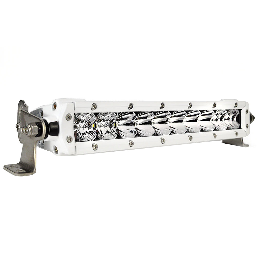 Black Oak Pro Series 30 Single Row 10 LED Light Bar  Combo Optics  White Housing 10CMS5OS Main image