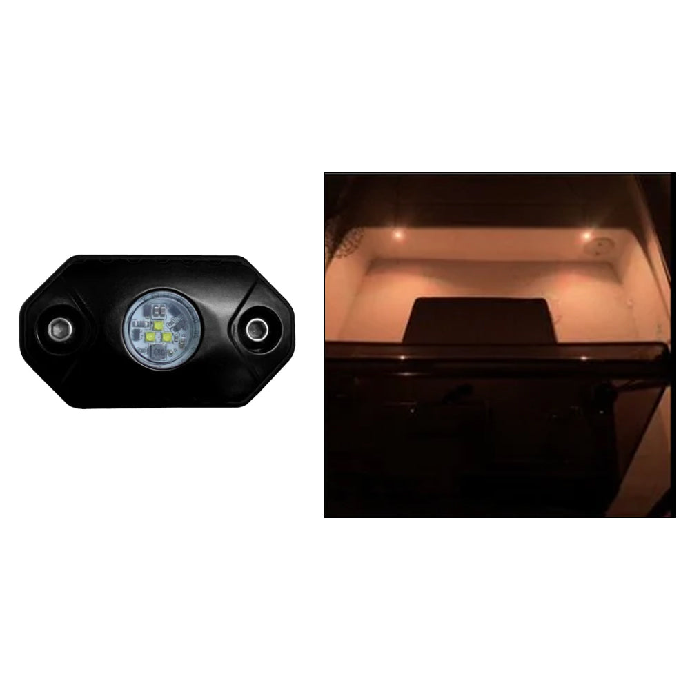 Black Oak Rock Accent Light  Amber  Black Housing  RLA Main image