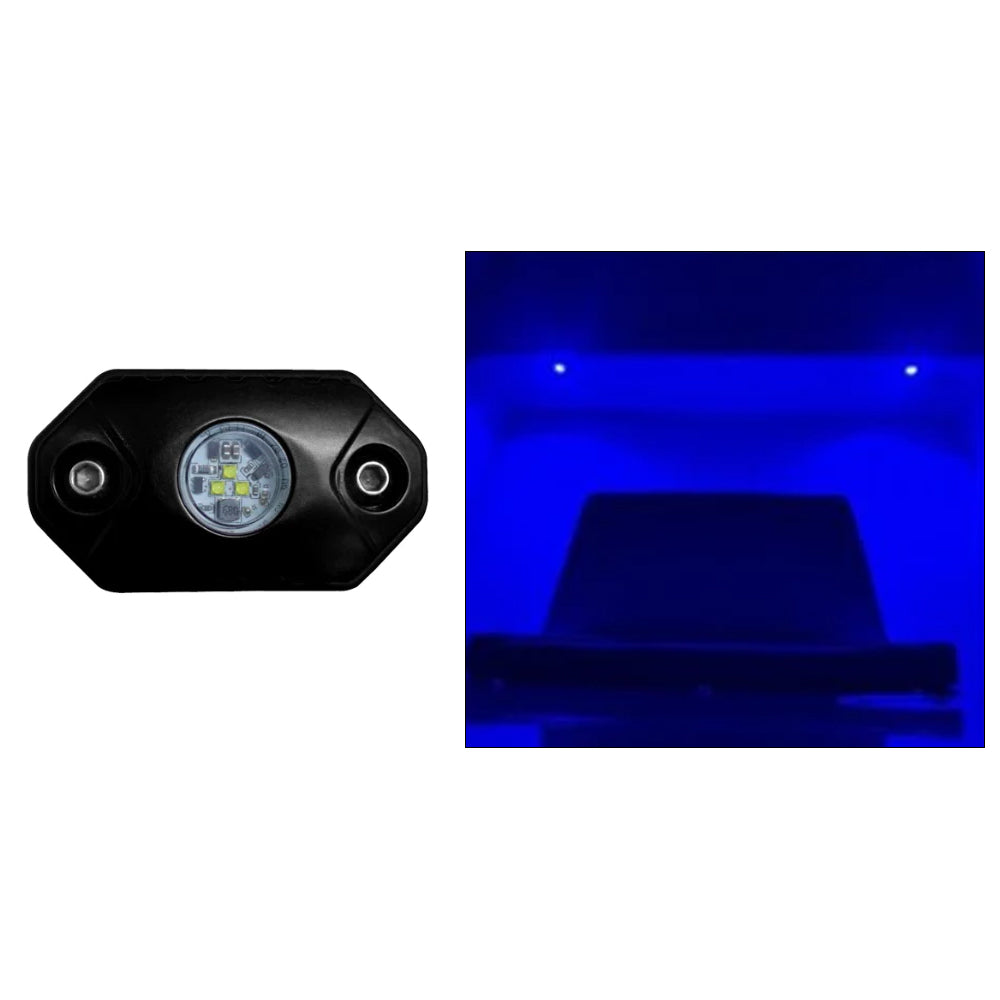 Black Oak Rock Accent Light  Blue  Black Housing  RLB Main image