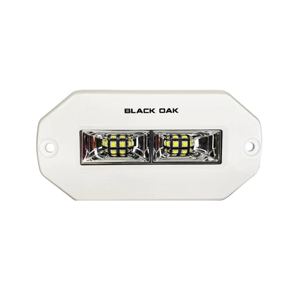 Black Oak 4 Marine Flush Mount Spreader Light  White Housing  Pro Series 30 4FMSLS Main image