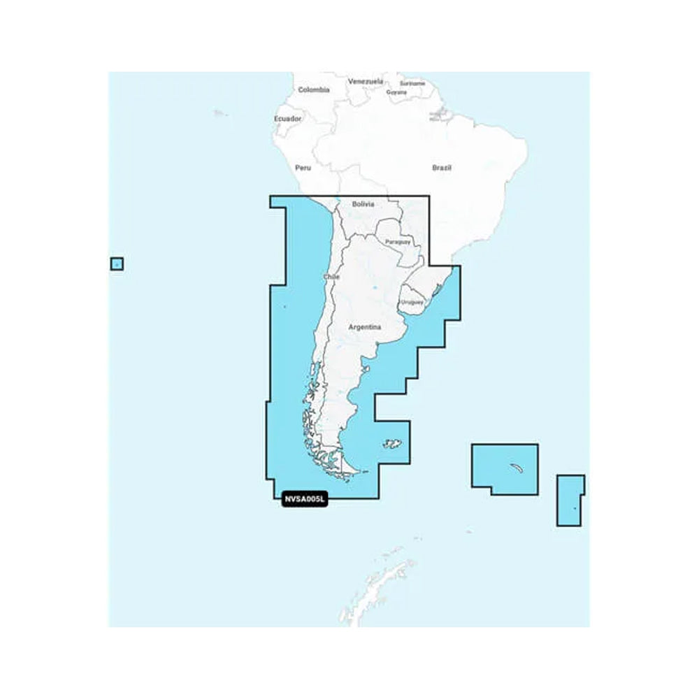 Garmin Navionics Vision NVSA005L  Chile Argentina  Easter Island  Marine Charts 010C128600 Main image