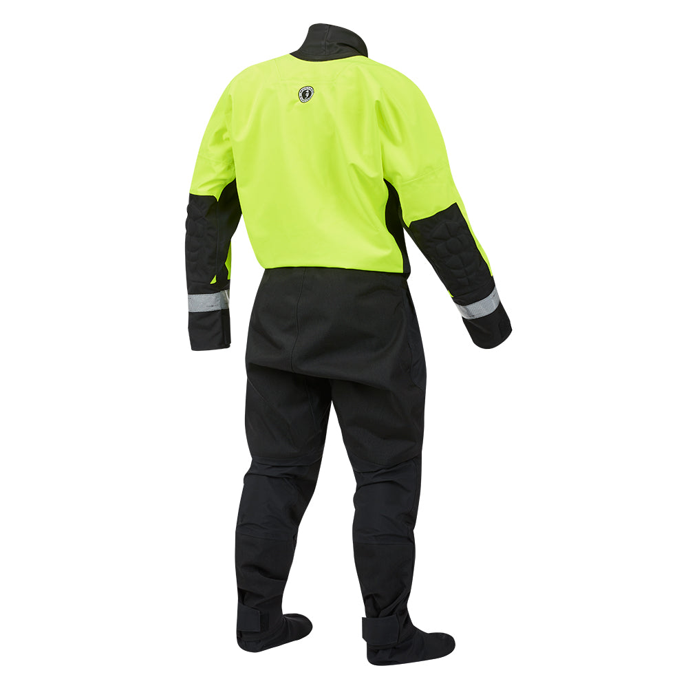Mustang MSD576 Water Rescue Dry Suit  Fluorescent Yellow GreenBlack  Medium MSD57602251M101