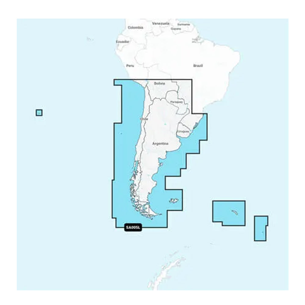 Garmin Navionics NSSA005L  Chile Argentina  Easter Island  Marine Chart 010C128620 Main image