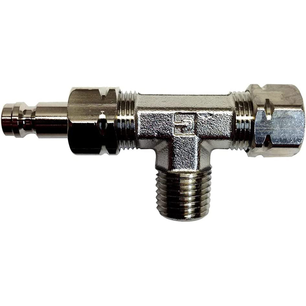 Uflex Tee Fitting wBleed Nipple fIB  Stern Drive Cylinders BLEED TEE Main image