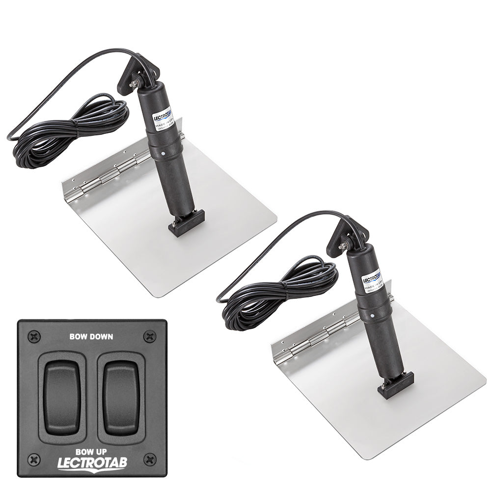 Lectrotab XKA Stainless Steel Trim Tab Kit wRocker Switch  12 x 18 XKAF12X18 Main image