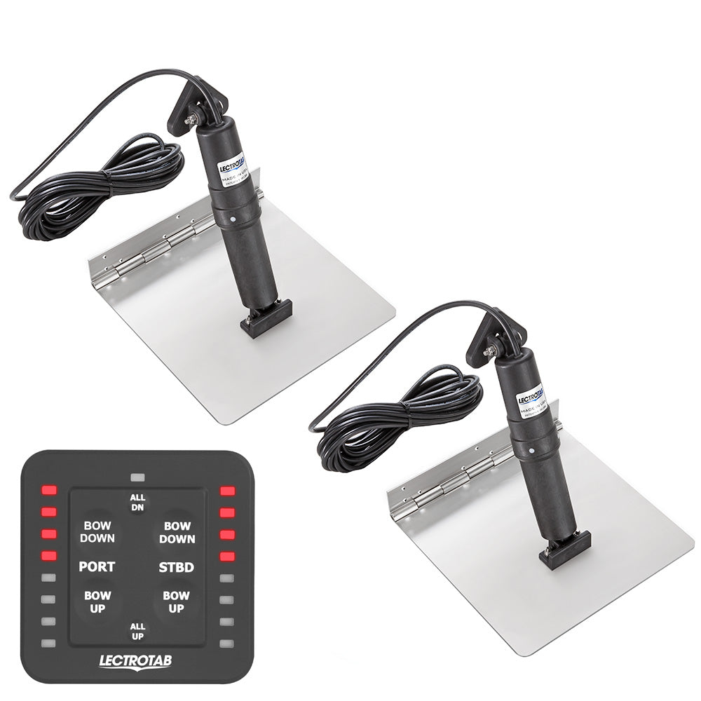 Lectrotab XKA Stainless Steel Trim Tab Kit wOneTouch Control  12 x 18 XKASL12X18 Main image