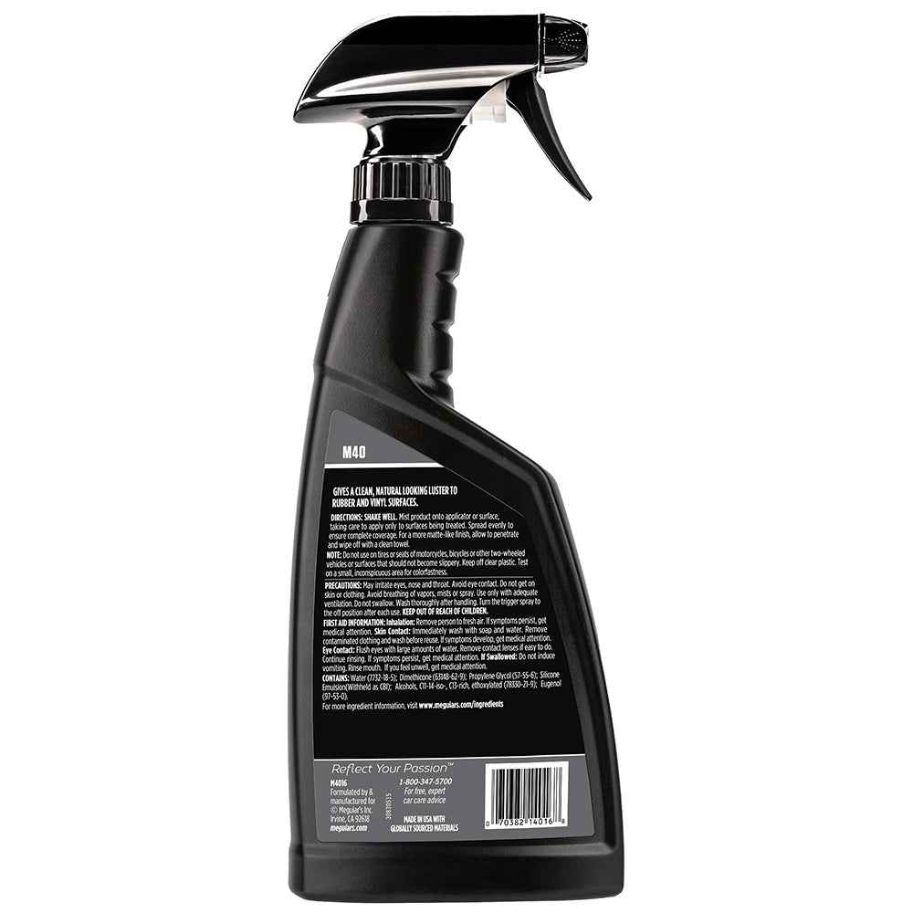 Meguiars M40 Mirror Glaze Vinyl  Rubber Cleaner  Conditioner - 16oz [M4016] Secondary image