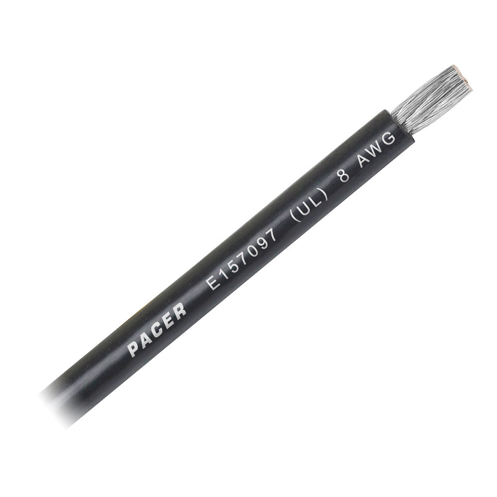Pacer Black 8 AWG Battery Cable  Sold By The Foot  WUL8BKFT Main image