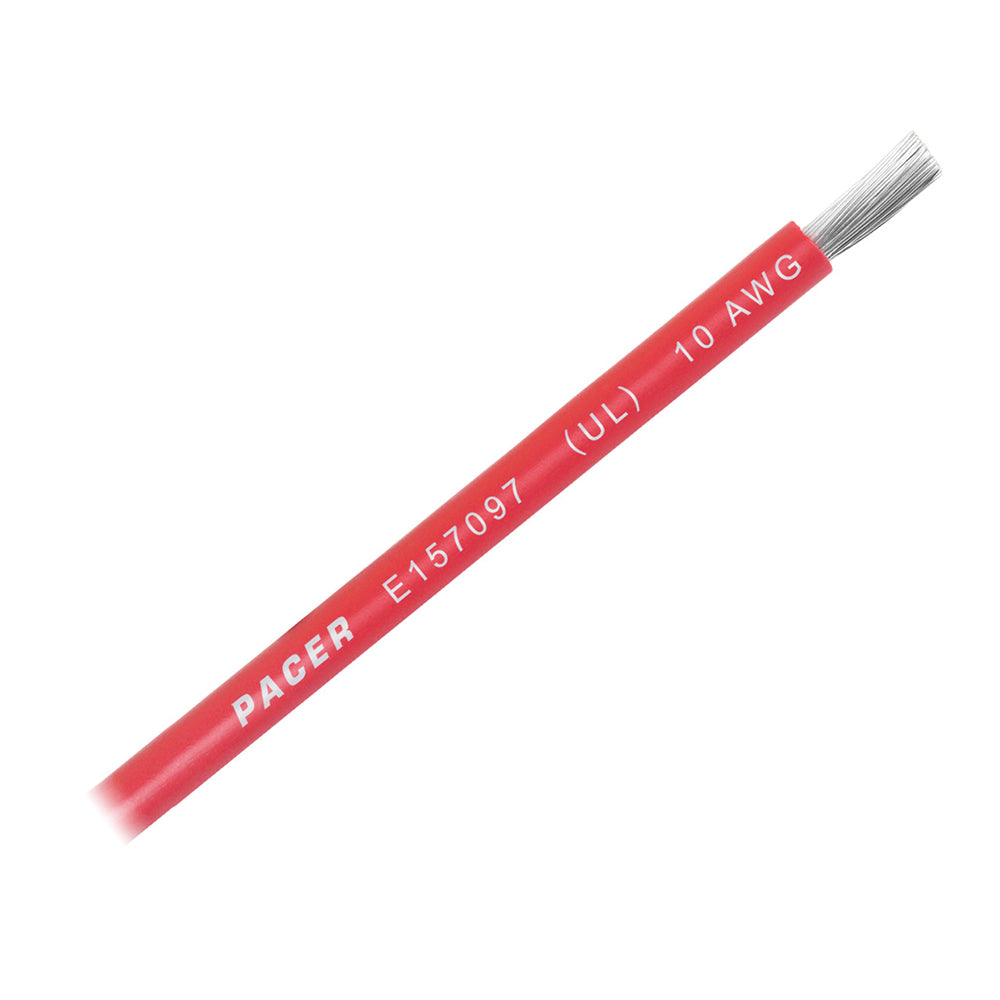 Pacer Red 10 AWG Battery Cable  Sold By The Foot  WUL10RDFT Main image