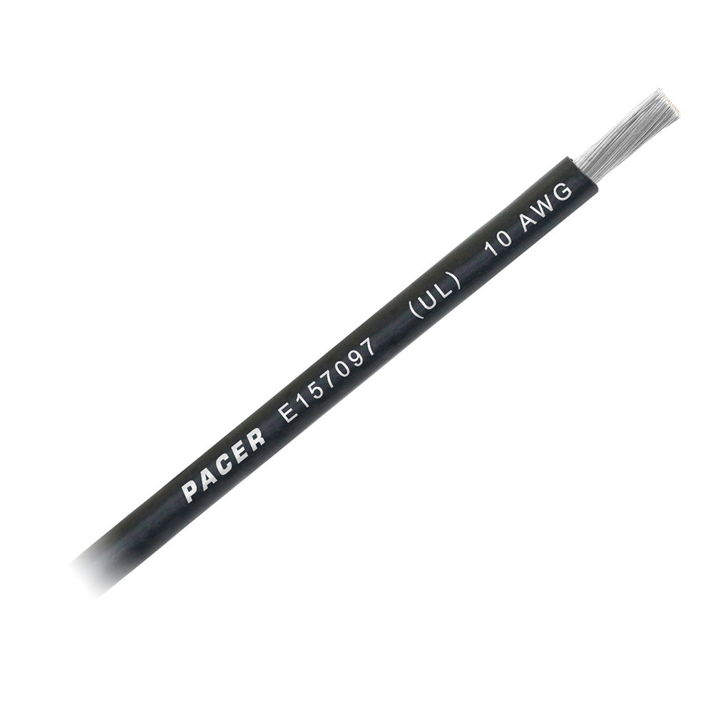 Pacer Black 10 AWG Battery Cable  Sold By The Foot  WUL10BKFT Main image