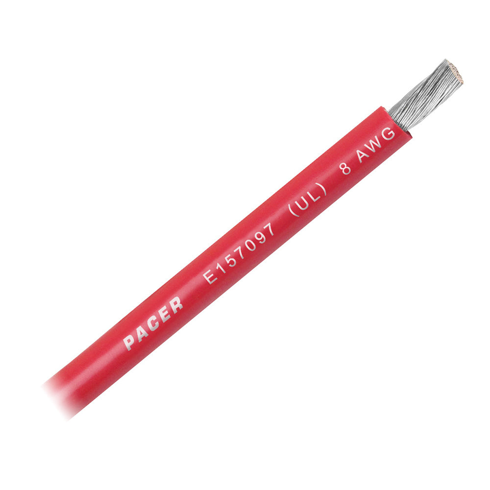 Pacer Red 8 AWG Battery Cable  Sold By The Foot  WUL8RDFT Main image