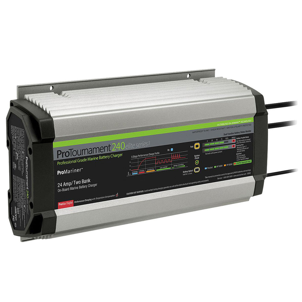 ProMariner ProTournament 240 Elite Series3 2Bank OnBoard Marine Battery Charger 53242 Main image