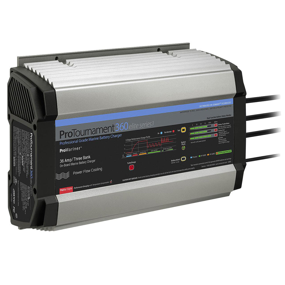 ProMariner ProTournament 360 Elite Series3 3Bank OnBoard Marine Battery Charger 53363 Main image
