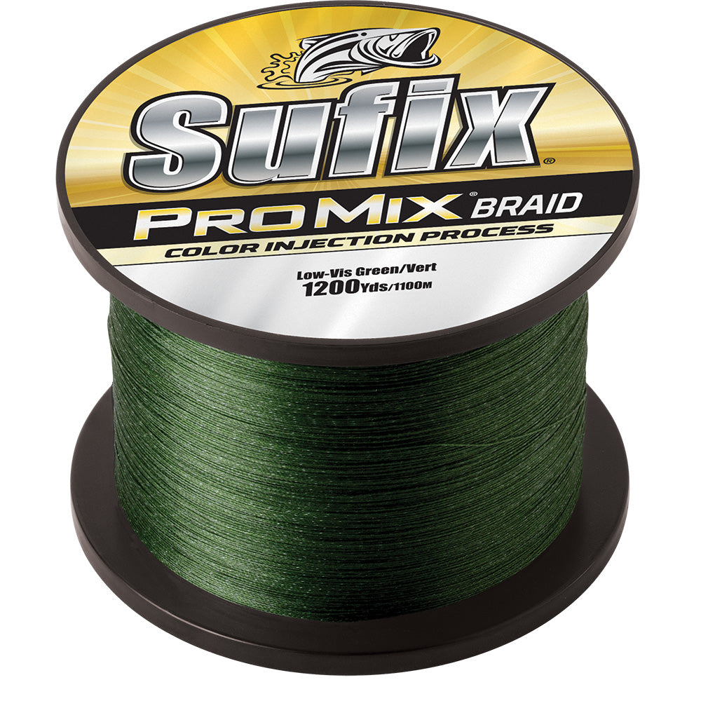 Sufix ProMix Braid  10lb  LowVis Green  1200 yds 630310G Main image