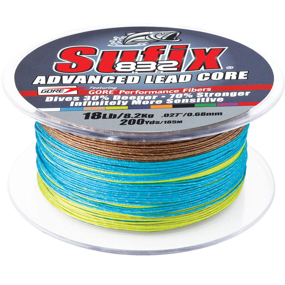Sufix 832 Advanced Lead Core  18lb  10Color Metered  200 yds 658218MC Main image