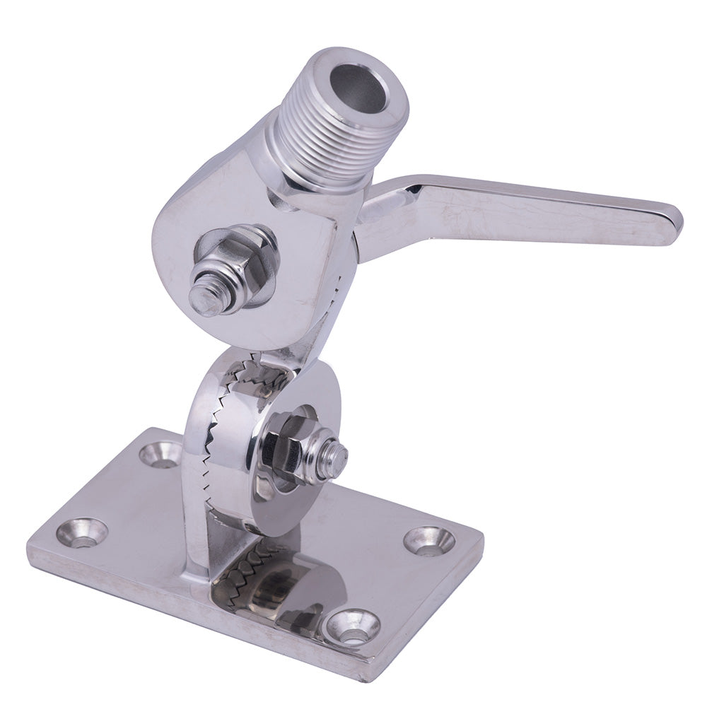 Whitecap HeavyDuty Ratchet Antenna Mount  316 Stainless Steel S1802BC Main image